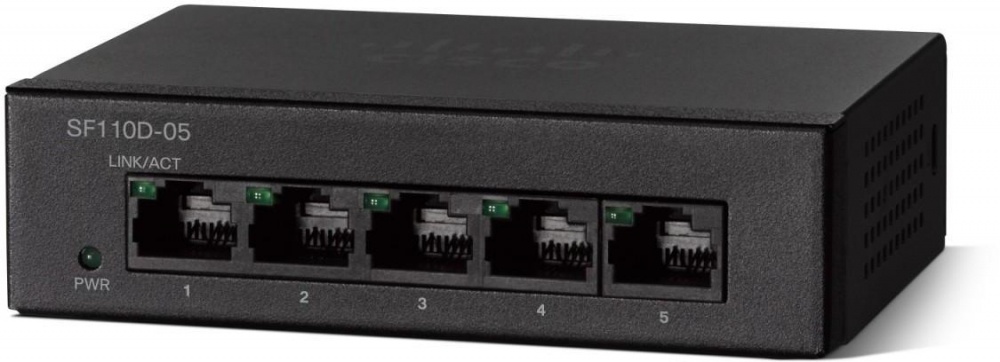 Switch Cisco Fast Ethernet SF110D-05, 5 Puertos 10/100Mbps, 1 Gbit/s - No Administrable