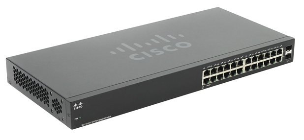 Switch Cisco Gigabit Ethernet SG110-24, 24 Puertos 10/100/1000Mbps + 2 Puertos SFP, 48 Gbit/s, 8000 Entradas - No Administrable