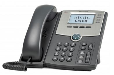 Cisco Teléfono IP de 4 Líneas con Pantalla SPA514G, Gigabit Ethernet Switch de 2 Puertos, PoE, Negro/Plata