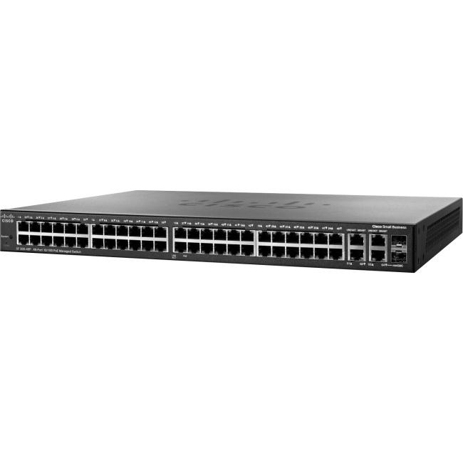 Switch Cisco Gigabit Ethernet SF300-48, 10/100Mbps, 17.6bit/s, 48 Puertos, 16.000 Entradas – Administrable