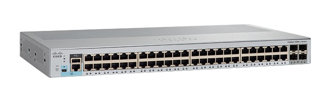 Switch Cisco Gigabit Ethernet Catalyst 2960-L, 48 Puertos 10/100/1000Mbps + 4 Puertos SFP, 104Gbit/s, 8000 Entradas - Administrable