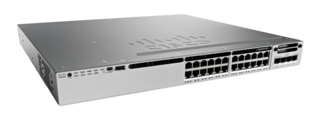 Switch Cisco Gigabit Ethernet Catalyst 3850 IP Services, 24 Puertos 10/100/1000, 88 Gbit/s, 32.000 Entradas - Administrable
