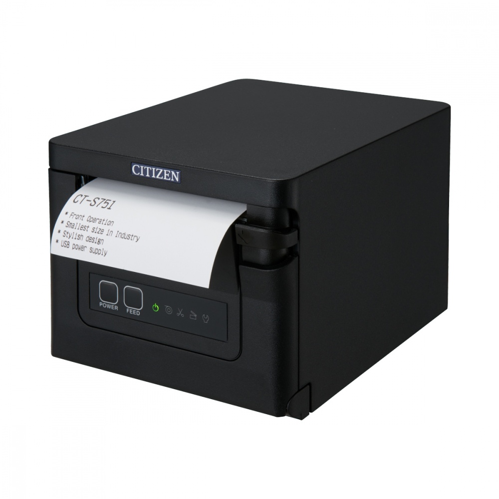 Citizen CT-S751, Impresora de Tickets, Térmica Directa, USB, 203 x 203DPI, Negro