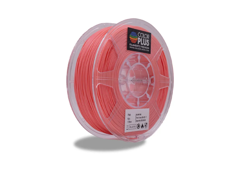 Color Plus Bobina de Filamento PLA Pink Jellyfish, Diámetro 1.75mm, 1kg, Rosa