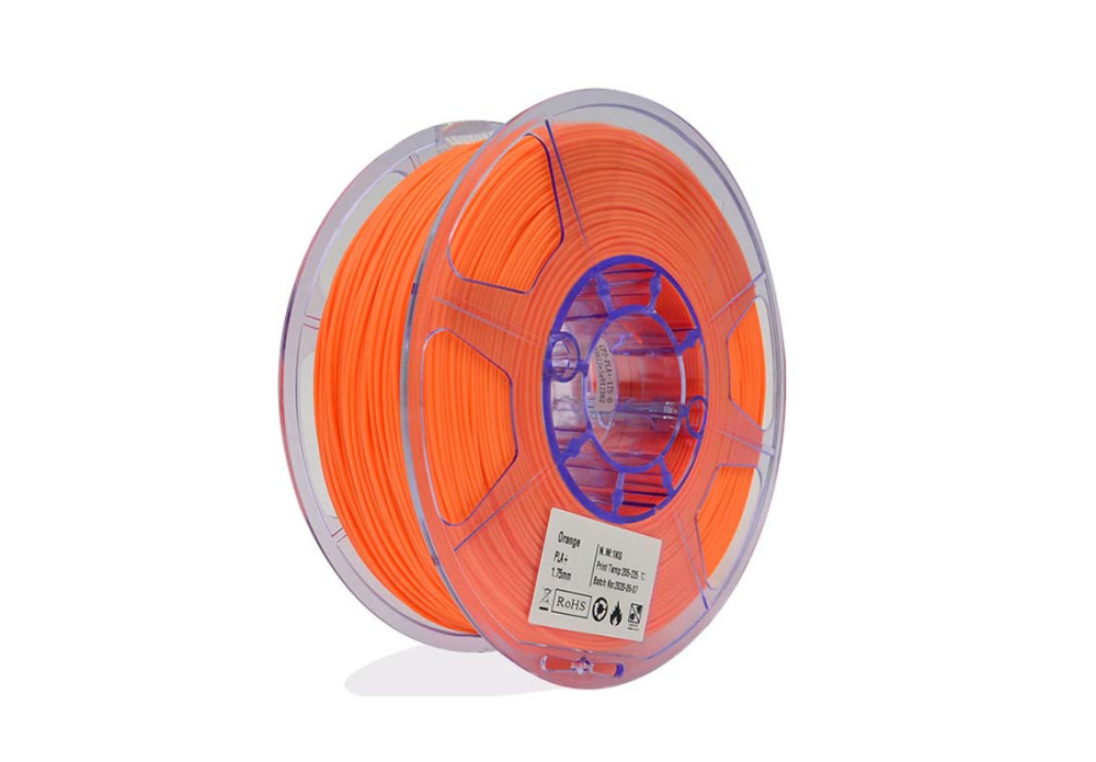 Color Plus Bobina de Filamento PLA Orange Tiger, Diámetro 1.75mm, 1kg, Naranja