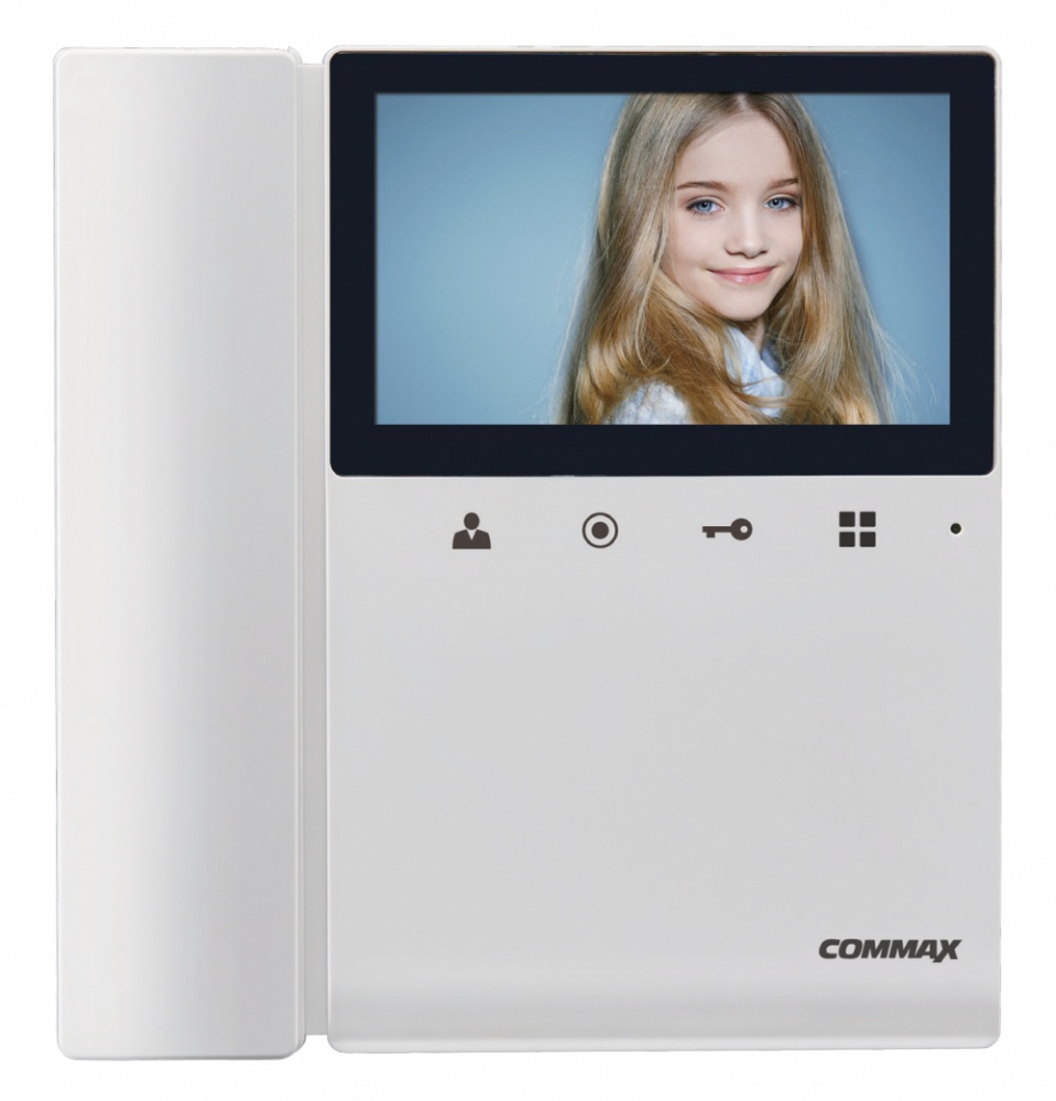 Commax Videoportero CDV43K2, Monitor 4.3", Alámbrico, Blanco