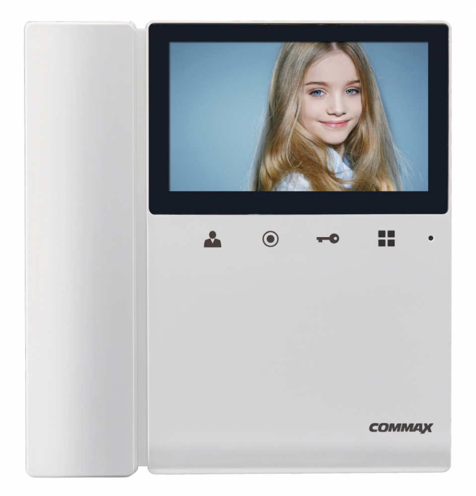 Commax Kit Videoportero CDV-43K2, Monitor 4.3", Altavoz, Alámbrico, Blanco― Incluye Frente de Calle