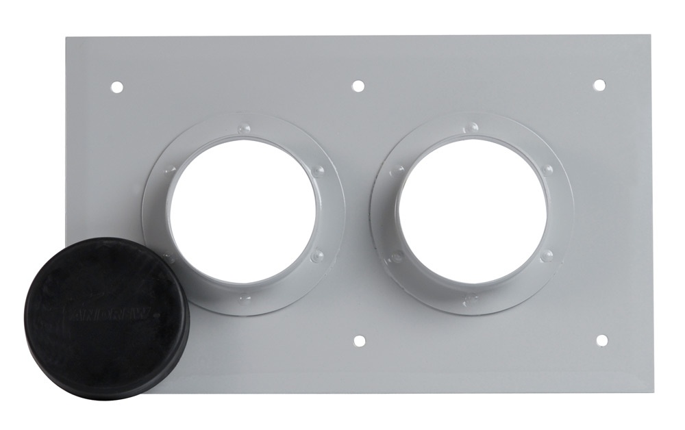 CommScope Placa Pasamuro para 2 Botas 4'', Gris