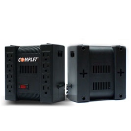 Regulador Complet XP 1300, 650W, 1.300VA, Entrada 100 - 140V, Salida 120V, 8 Salidas