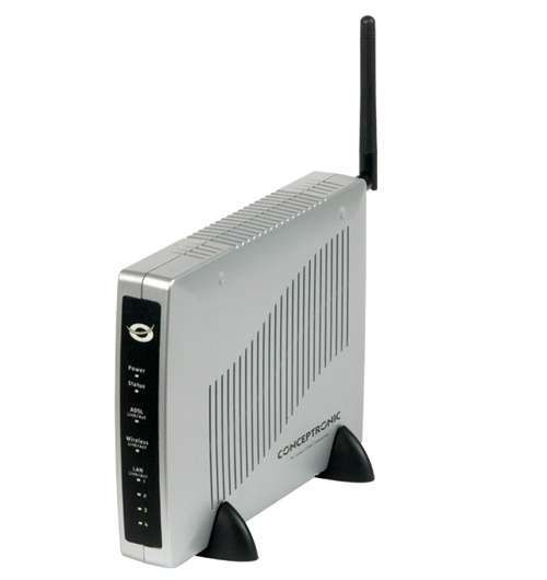 Router Conceptronic Ethernet C04-067, Inalámbrico, 4x RJ-45, 54Mbit/s, 2.4GHz