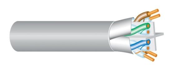 Condumex Bobina de Cable Ethernet Cat6, F/UTP, 305 Metros