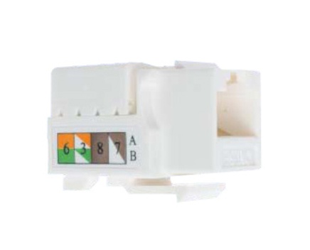 ConduNet Jack Categoría 5e, RJ-45, con Cubre Polvo, Blanco