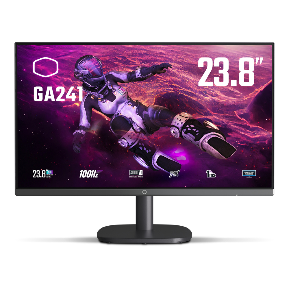 Monitor Gamer Cooler Master GA241 LCD 23.8", 1920x1080 Full HD, FreeSync, 100Hz, HDMI, Negro 