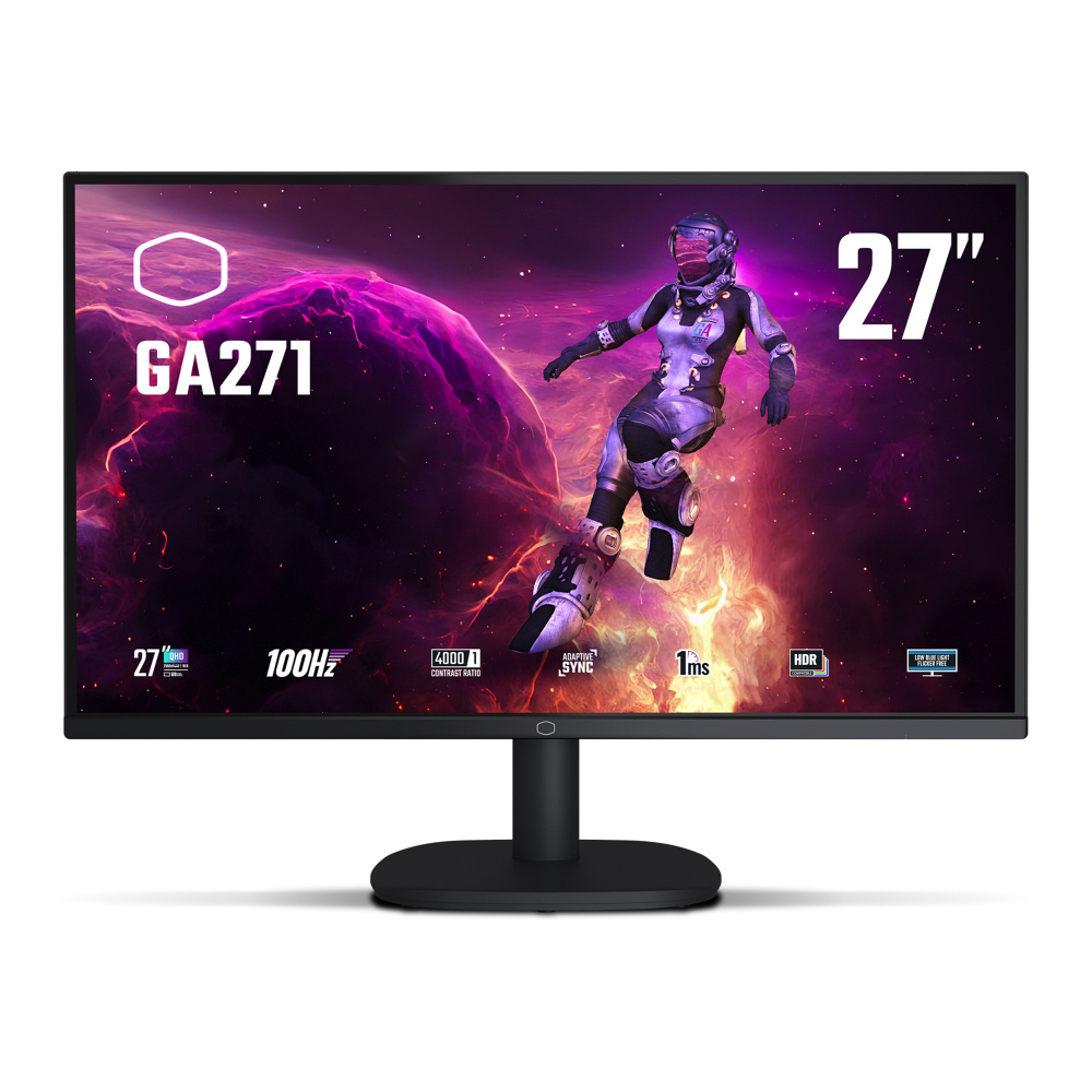 Monitor Cooler Master GA271 LCD 27", 2560x1440 Quad HD, G-Sync/FreeSync, 100Hz, HDMI/DisplayPort, Negro 