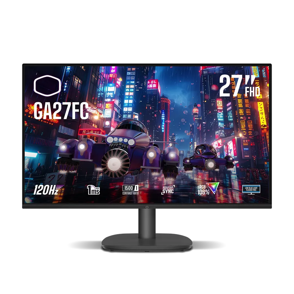 Monitor Gamer Cooler Master GA27FC LED 27", 1920x1080 Full HD, 120Hz, HDMI, Negro