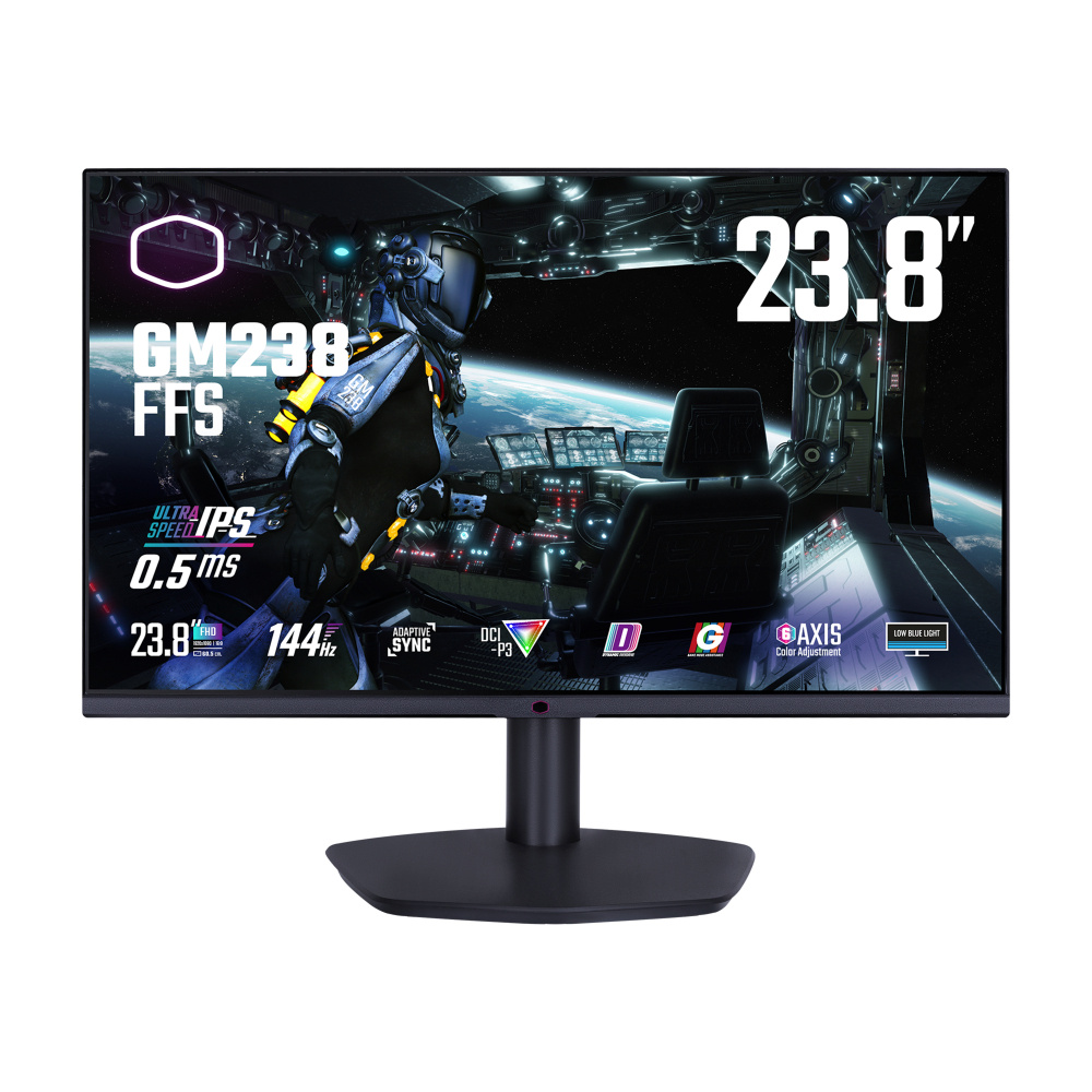 Monitor Gamer Cooler Master GM238-FFS LED 23.8", 1920x1080 Full HD, G-Sync/FreeSync, 144Hz, HDMI/DisplayPort, Negro 