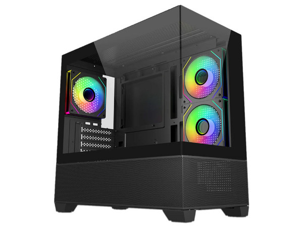 Gabinete Cooler Master Elite 490, Mini-Tower, Micro-ATX/Mini-ITX, USB 3.0, sin Fuente, 3 Ventiladores Instalados, Negro