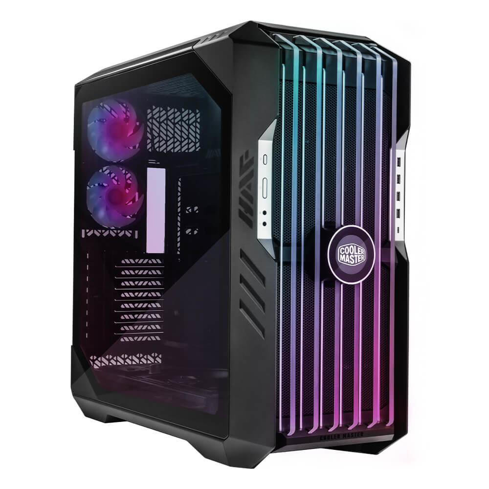 Gabinete Cooler Master HAF 700 EVO con Ventana, Full Tower, ATX/EATX/EEB/Micro-ATX/Mini-ATX/SSI CEB, USB 3.0, sin Fuente, 5 Ventiladores ARGB Instalados, Gris ― Abierto