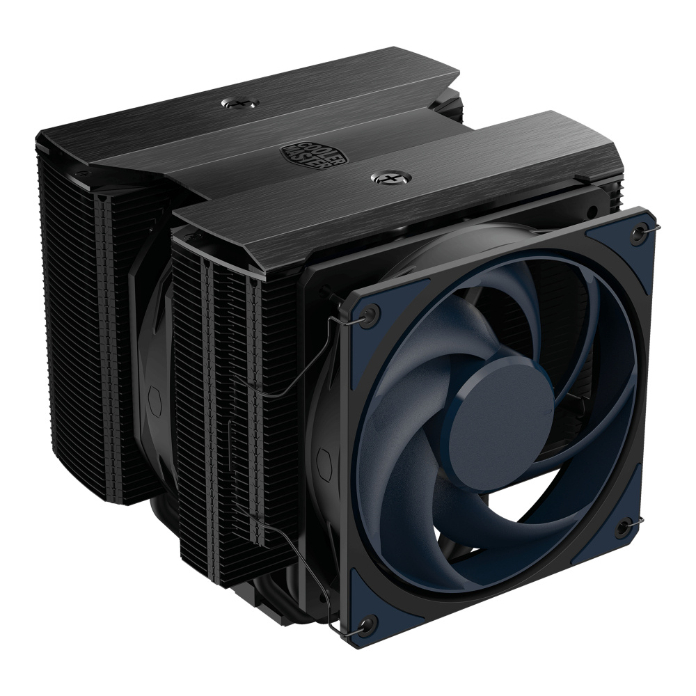 Disipador CPU Cooler Master MasterAir MA824, 120/135mm, hasta 1550RPM, Negro 