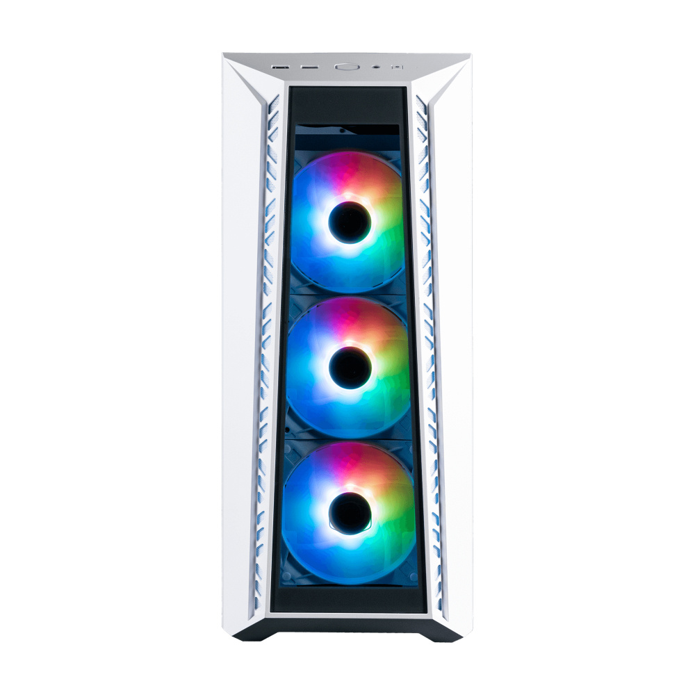 Gabinete Cooler Master MasterBox MB520 ARGB Blanco, Midi-Tower, ATX/EATX/Micro-ATX/Mini-ITX/SSI-CEB, USB 3.0, sin Fuente, 4 Ventiladores Instalados, Blanco