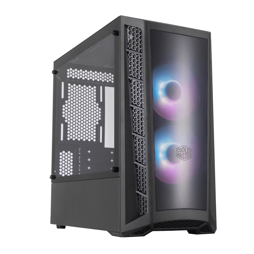 Gabinete Cooler Master MasterBox MB320L ARGB, Mini-Tower, Micro-ATX/Mini-ITX, USB 3.0, sin Fuente, 2 Ventiladores Instalados, Negro