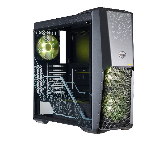 Gabinete Cooler Master MasterBox MB500 TUF con Ventana RGB, Midi-Tower, ATX/Micro-ATX/Mini-ITX, USB 3.0, sin Fuente, Negro