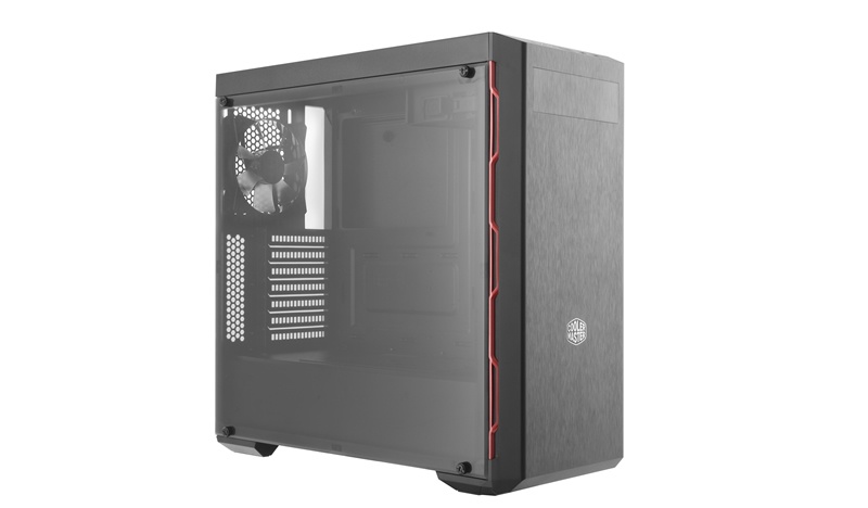 Gabinete Cooler Master Masterbox MB600L con Ventana, Midi-Tower, ATX/Micro-ATX/Mini-ITX, USB 3.0, sin Fuente, Negro/Rojo