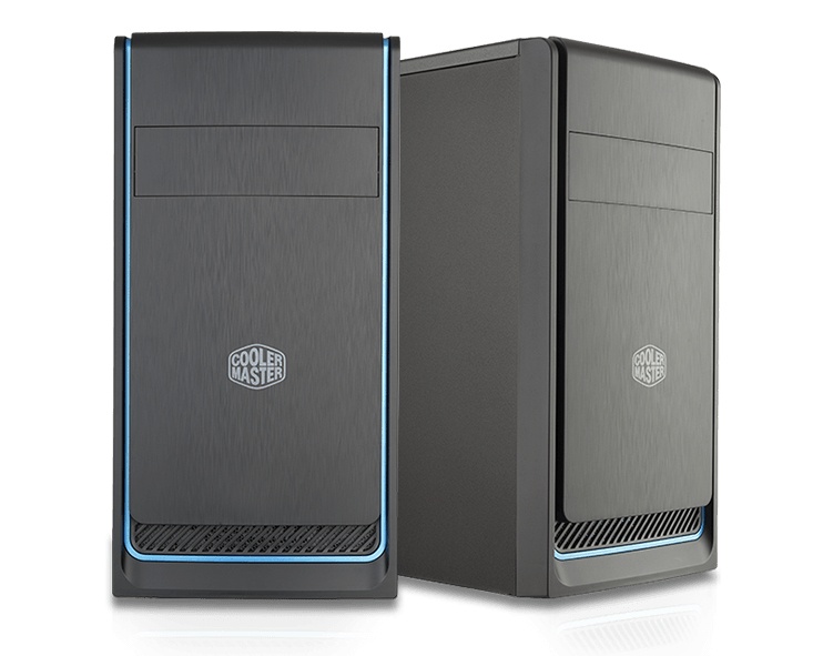 Gabinete Cooler Master MasterBox E300L, Mini-Tower, micro-ATX/mini-ITX, USB 3.1, sin Fuente, Negro/Azul
