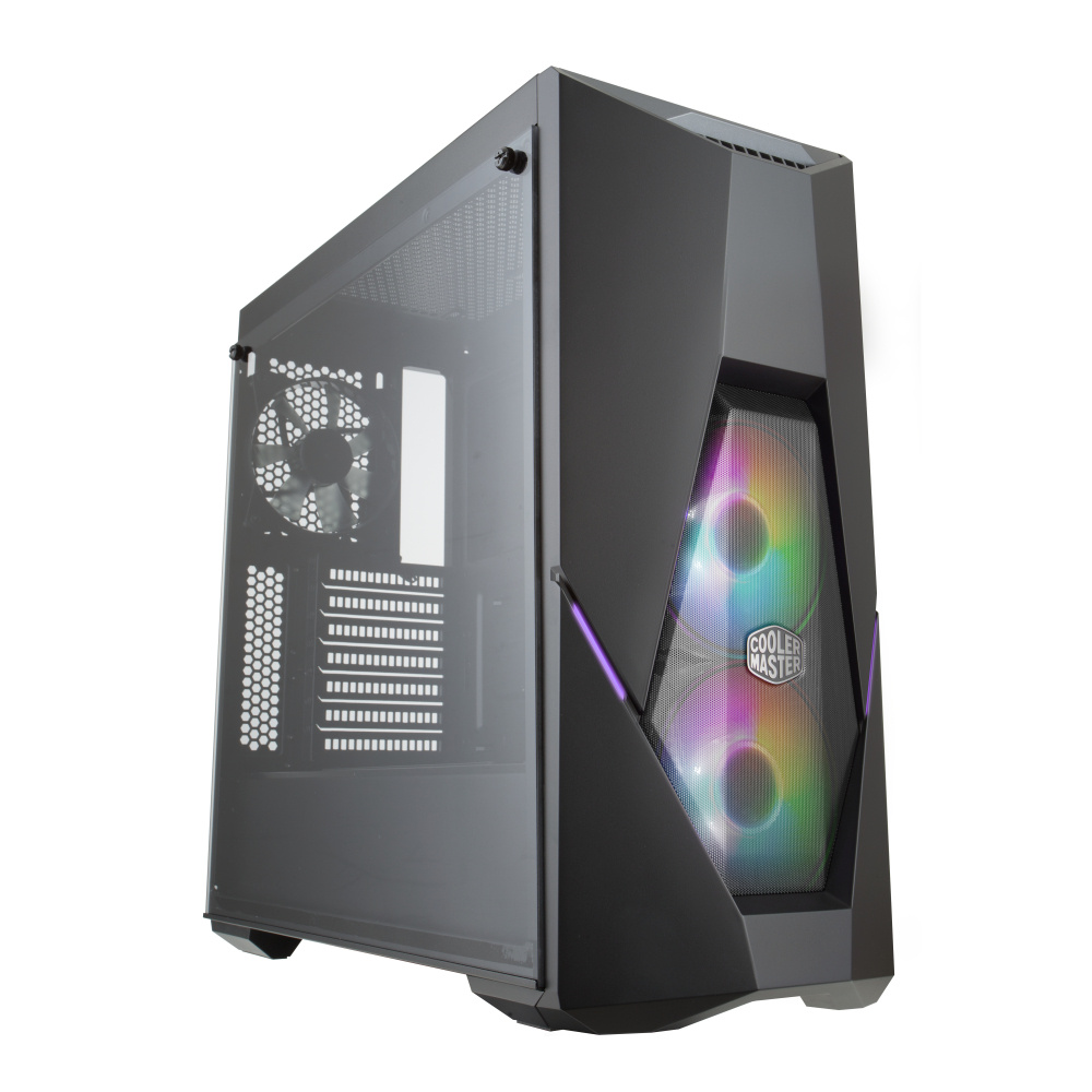 Gabinete Cooler Master MASTERBOX K500 con Ventana de Vidrio Templado, Midi Tower, ATX/Micro ATX/Mini-ITX, 2x USB 3.2, 1X USB 3.0, sin Fuente, Negro