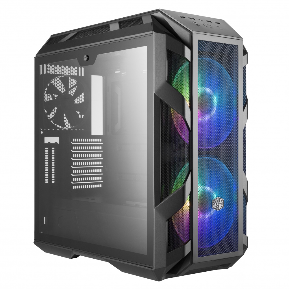 Gabinete Cooler Master H500M con Ventana RGB, Midi-Tower, ATX/EATX/Micro-ATX/Mini-ATX, USB 3.1, sin Fuente, 3 Ventiladores Instalados, Gris