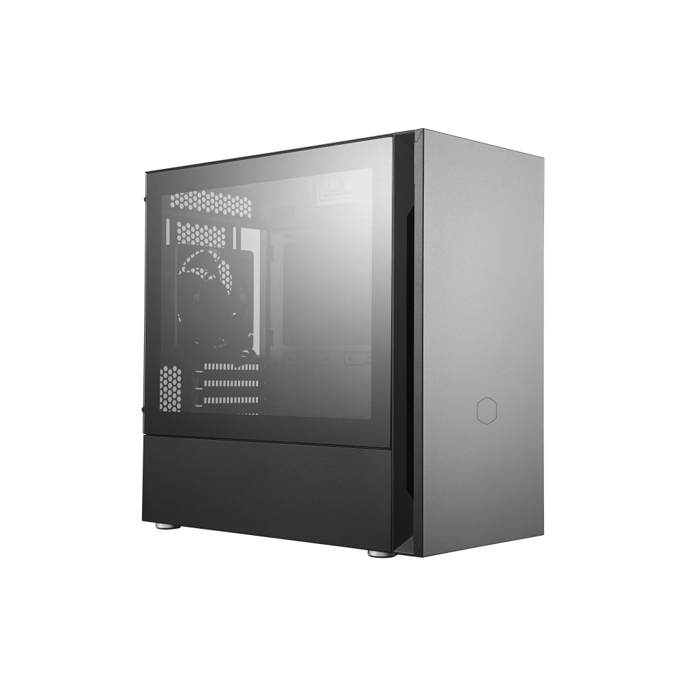 Gabinete Cooler Master S400 con Ventana, Mini Tower, micro-ATX/mini-ITX, USB 3.0, sin Fuente, Negro