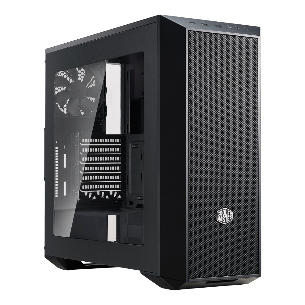 Gabinete Cooler Master MasterBox 5 con Ventana, Midi-Tower, ATX-EATX/Micro-ATX/Mini-ITX, USB 3.0, sin Fuente, Negro