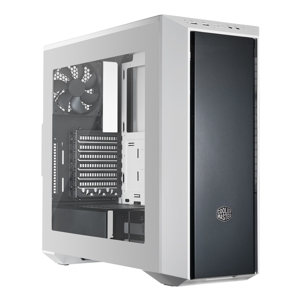 Gabinete Cooler Master MasterBox 5 con Ventana, Midi-Tower, ATX/EATX/Micro-ATX/Mini-ATX, USB 3.0, sin Fuente, Blanco