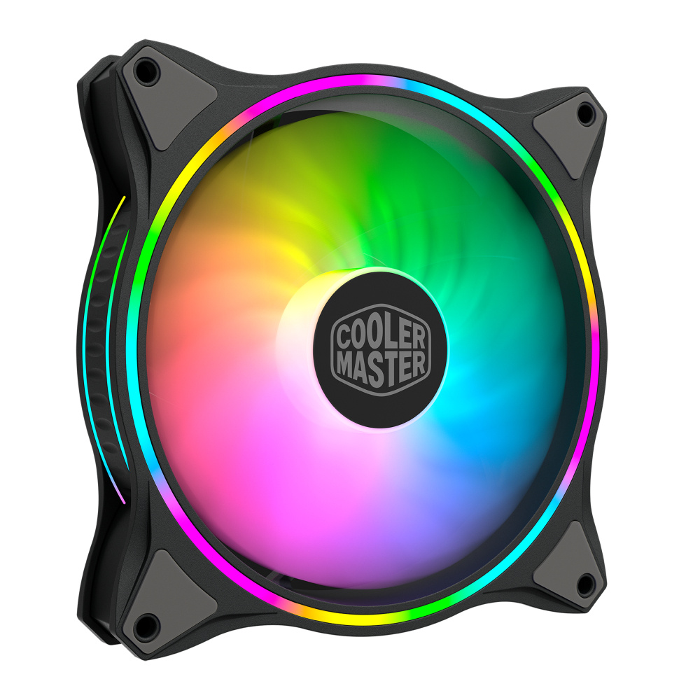 Ventilador Cooler Master MasterFan MF140 Halo, 140mm, 1800RPM, ARGB, Negro