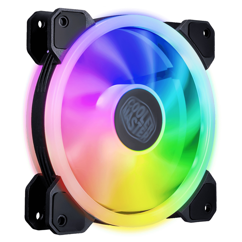Ventilador Cooler Master MasterFan MF120 S3, 120mm, 1800RPM, ARGB, Negro 