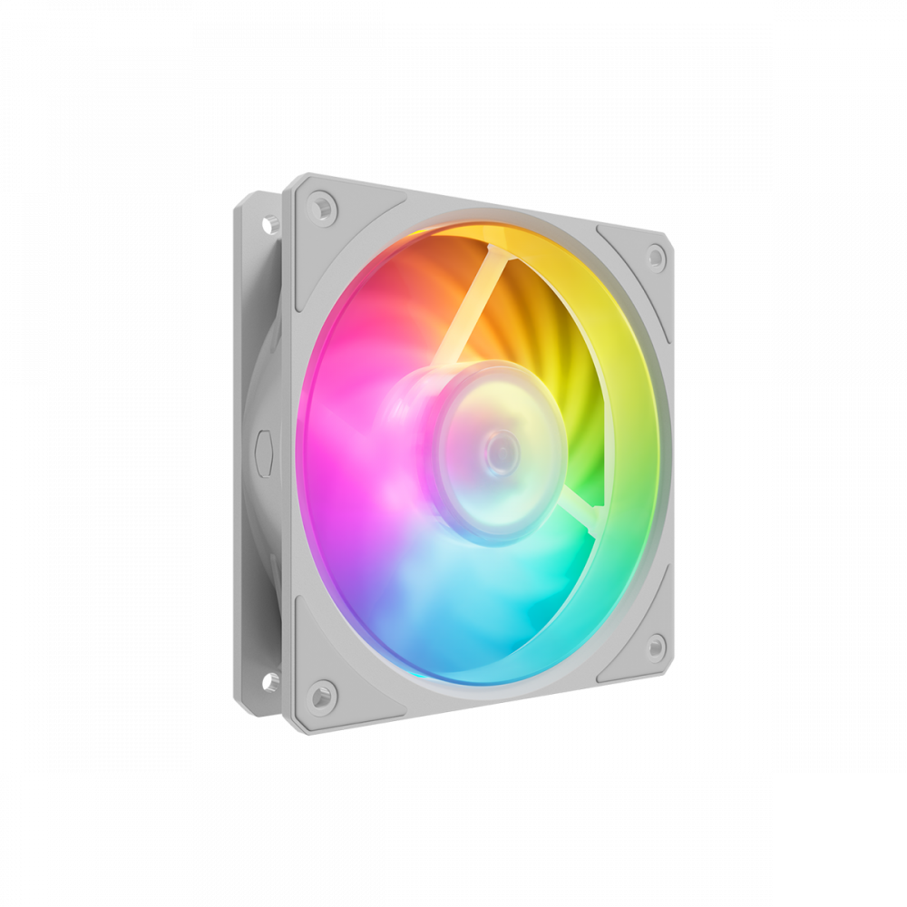 Ventilador Cooler Master Mobius 120P ARGB, 120mm, 2400RPM, Blanco - 3 Piezas