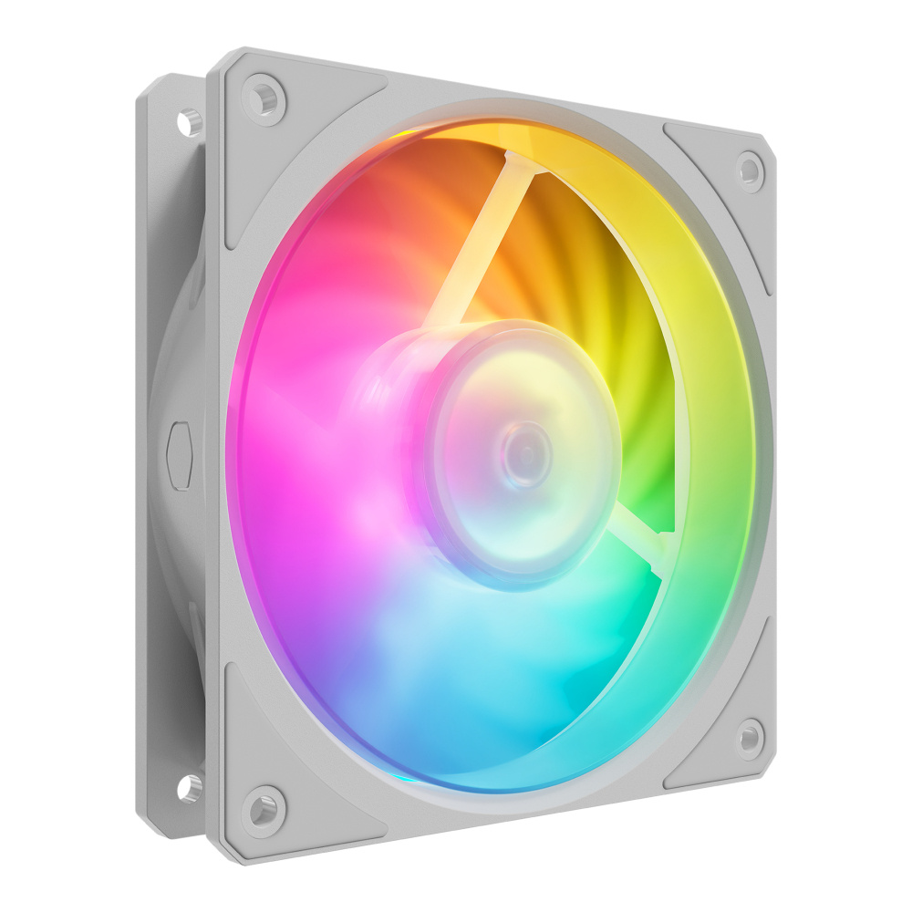 Ventilador Cooler Master Mobius 120P ARGB, 120mm, 2400RPM, ARGB, Blanco 