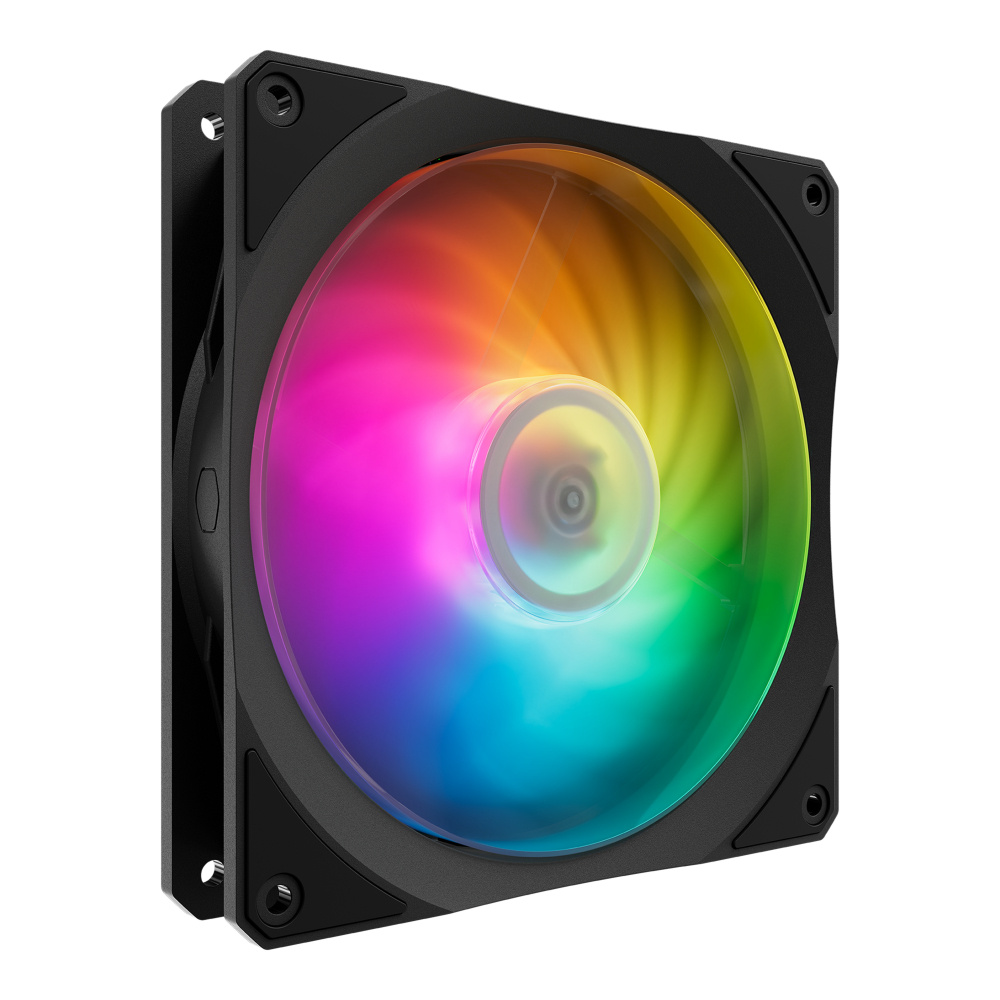 Ventilador Cooler Master Mobius 120P, 140mm, 1900RPM, ARGB, Negro