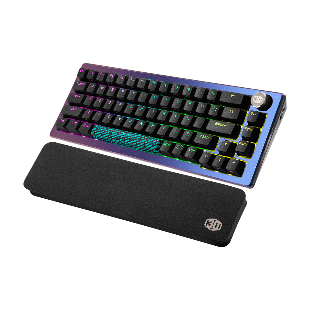 Teclado Gamer Cooler Master MK721 RGB, Teclado Mecánico, Switch Red, Híbrido, Negro (Inglés) - Incluye Descansa Muñecas