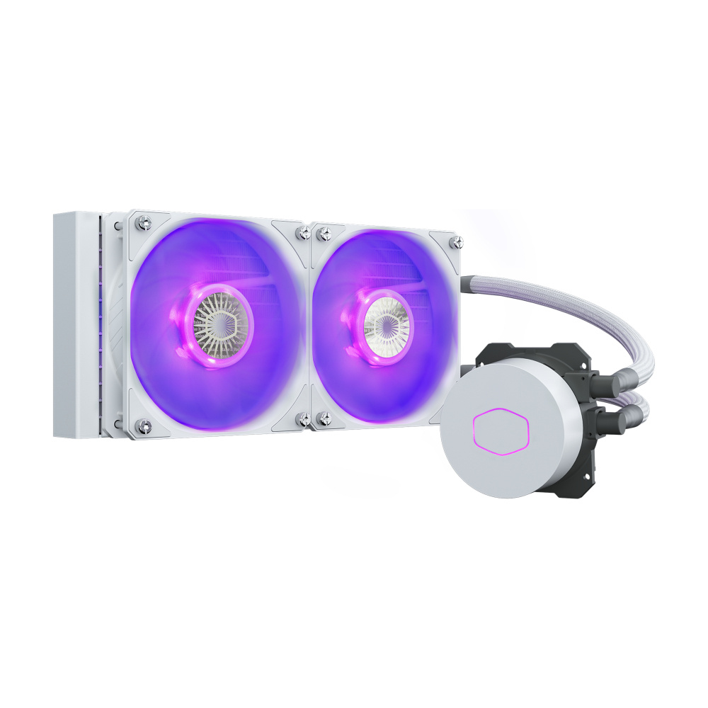 Cooler Master MasterLiquid ML240L V2 RGB Enfriamiento Líquido para CPU, 2x 120mm, hasta 1800RPM, Blanco 