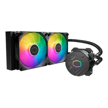Cooler Master MasterLiquid 240L Core ARGB Enfriamiento Líquido para CPU, 2x 120mm, hasta 1750RPM, Negro 