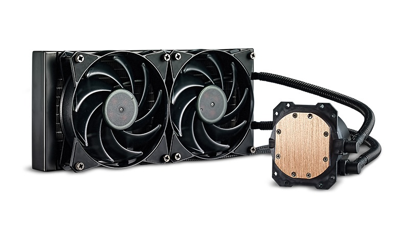 Cooler Master MasterLiquid Lite 240 Enfriamiento Liquido para CPU, 2x 120mm, 650-2000 RPM ― Requiere Bracket 603005870-GP para Socket S-1700 de Procesadores Intel 12va. Generación o Superior