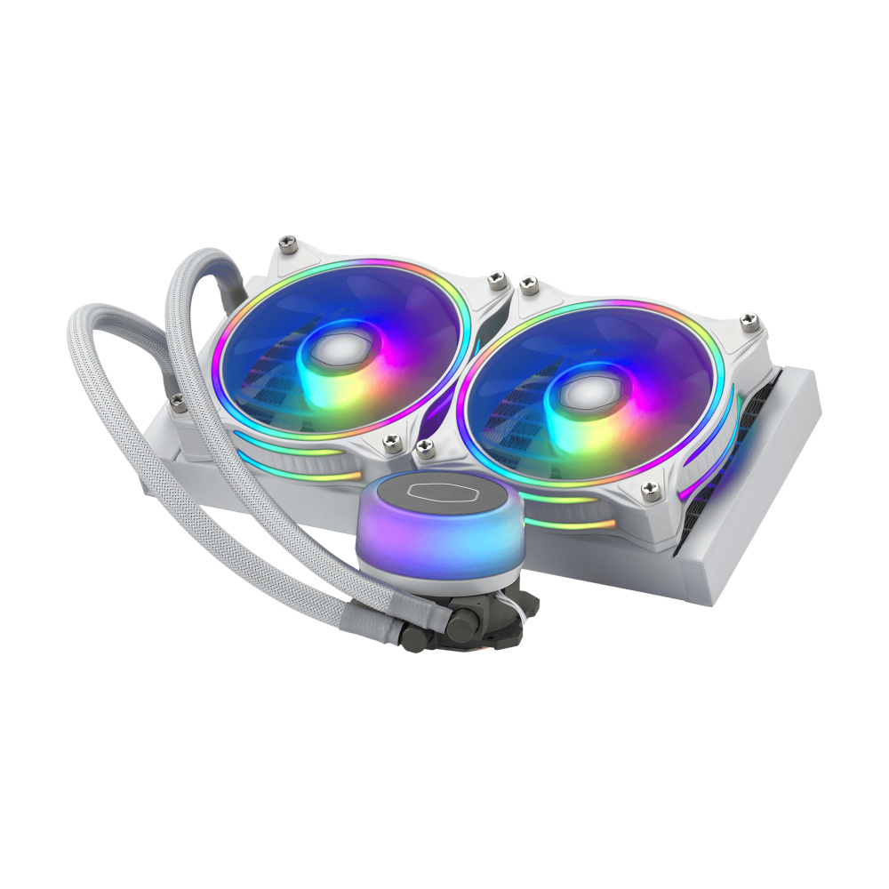 Cooler Master MasterLiquid ML240 Illusion Wh Enfriamiento Líquido para CPU, 2x 120mm, hasta 1800RPM, Blanco 
