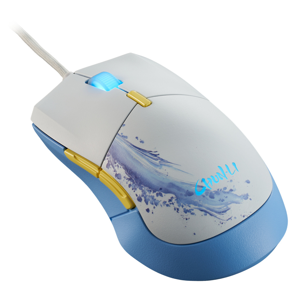 Mouse Gamer Cooler Master Óptico MM310 SF6 Chun-Li, Alámbrico, USB-A, 12000DPI, Blanco/Azul