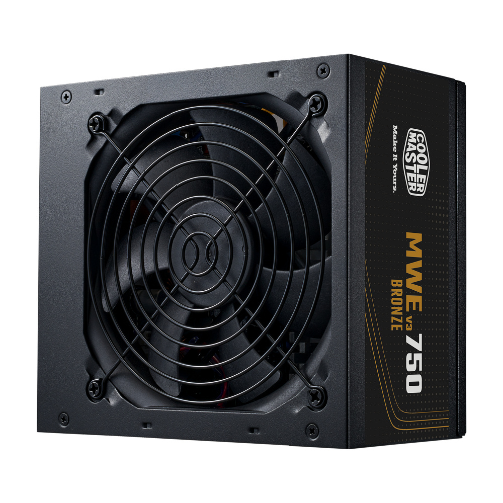 Fuente de Poder Cooler Master MWE 750 BRONZE V3 80 PLUS Bronze, 24-pin ATX, 120mm, 750W