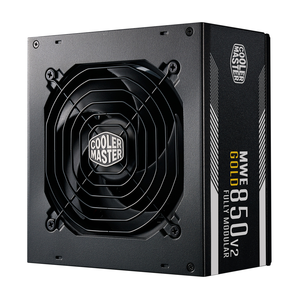Fuente de Poder Cooler Master MWE Gold 850 - V2 Full Modular 80 PLUS Gold ATX, Modular, 24-pin ATX, 120mm, 850W