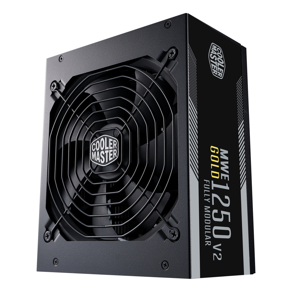 Fuente de Poder Cooler Master MWE Gold 1250 V2 80 PLUS Gold, Modular, 24-pin ATX, 140mm, 1250W 