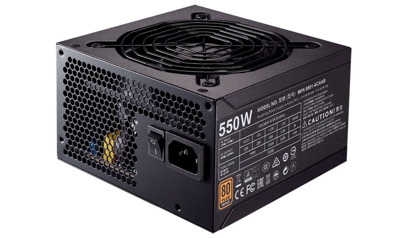 Fuente de Poder Cooler Master MWE 550 80 PLUS Bronze, 20+4 pin ATX, 120mm, 550W