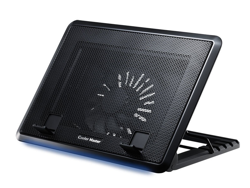 Cooler Master NotePal Ergostand II para Laptops 17'', con 1 Ventilador de 700RPM, Negro
