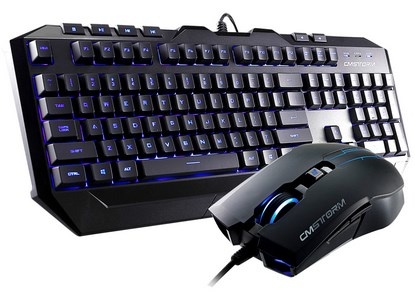 Kit Gamer de Teclado y Mouse Cooler Master incluye Devastator MB24 + MS2K Azul, Alámbrico, USB, Negro